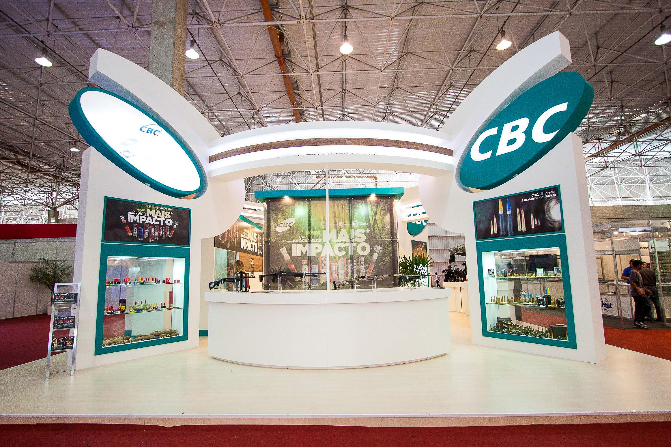 Estande CBC na Feira Internacional — montagem e operação gerenciados pela Trabuka